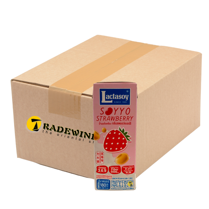 Lactasoy Soyyo Strawberry Drink - 36x180ml