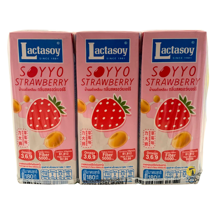Lactasoy Soyyo Strawberry Drink - 6x180ml