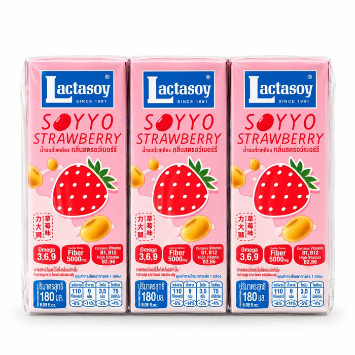 Lactasoy Soyyo Strawberry Drink - 6x180ml