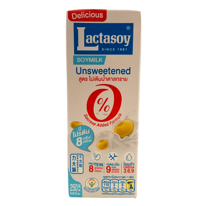Lactasoy Unsweetened Soya Milk - 250ml