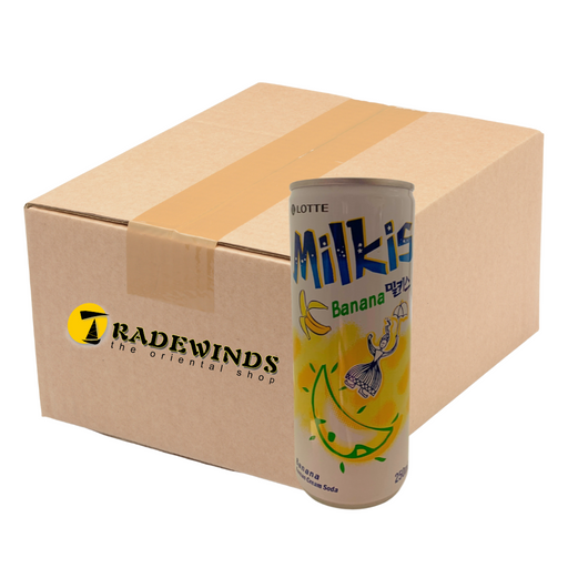 Lotte Milkis Banana Korean Cream Soda - 30x250ml