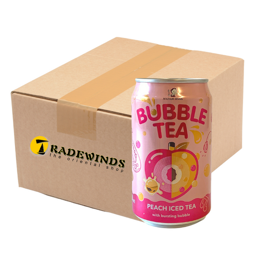 Madam Hong Ice Tea with Bursting Bubble - Peach Flavour - 24x320ml
