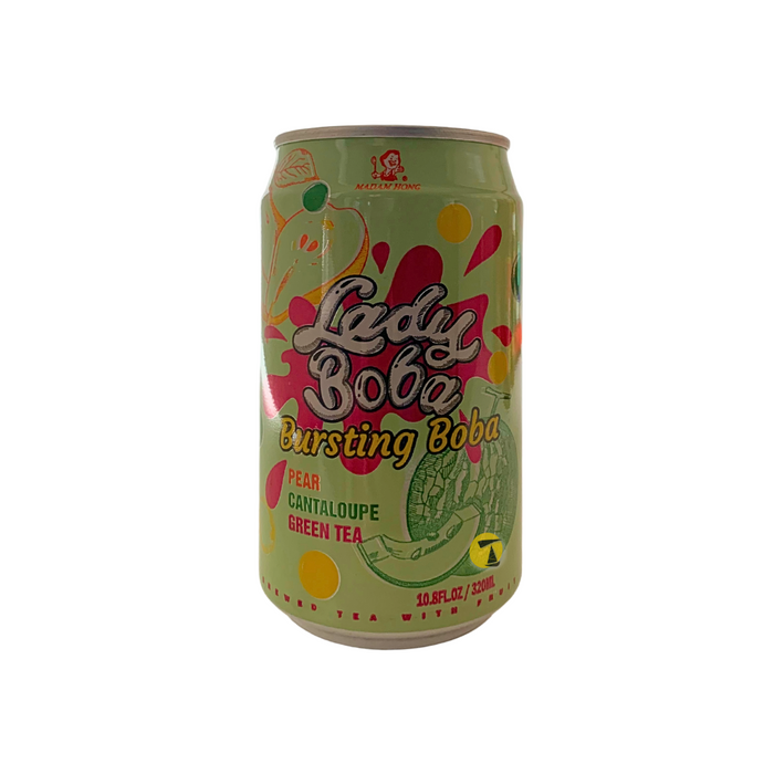 Madam Hong Lady Boba Pear & Melon Green Tea with Popping Boba - 320ml