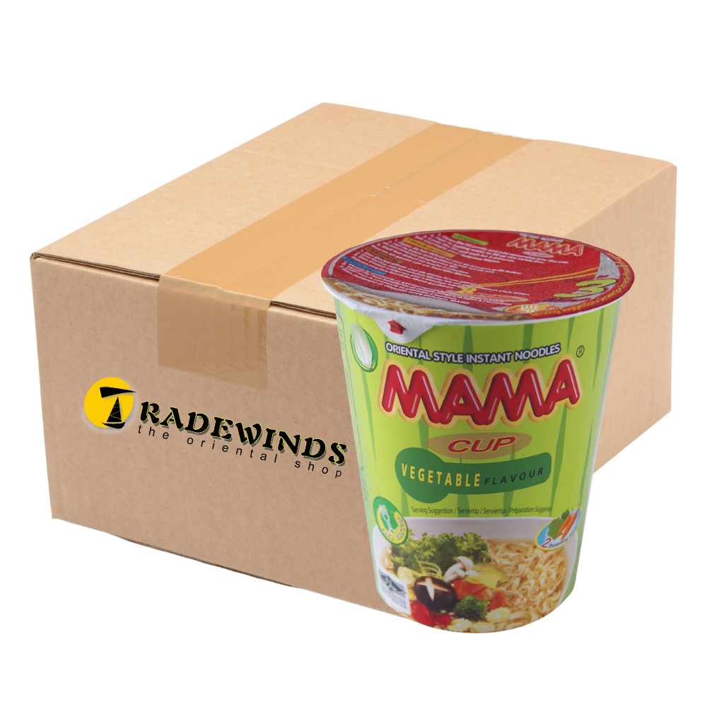 mama Mama Cup Noodles Vegetable Flavour - 12x70g — Tradewinds Oriental Shop