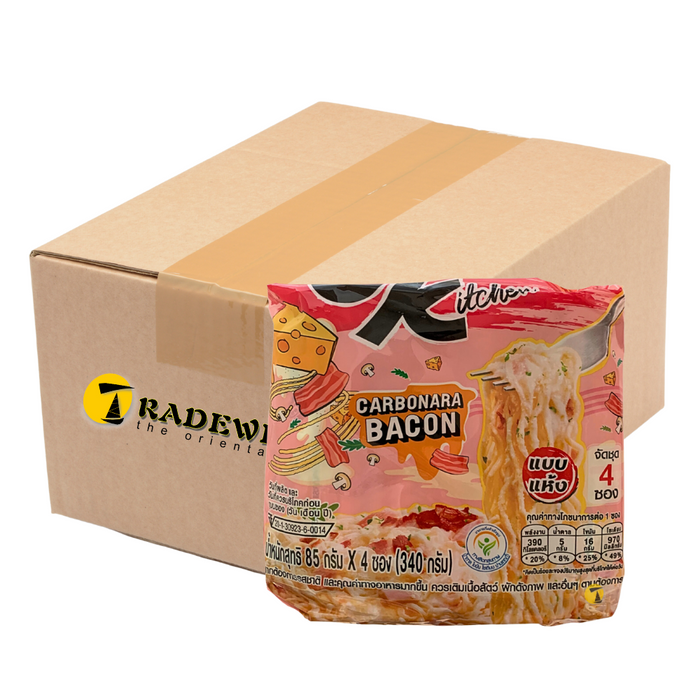 Mama Oriental Kitchen Carbonara Bacon Instant Noodles - 6x(4x85g)