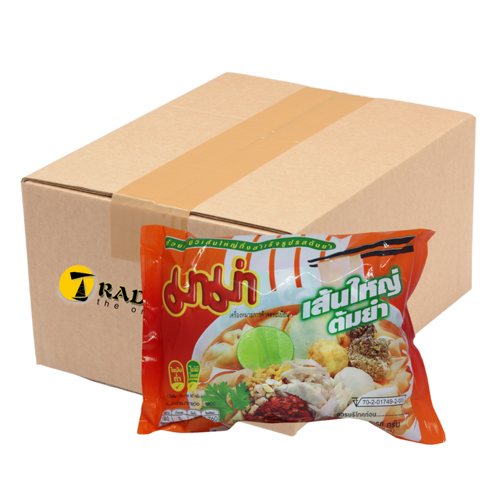 Mama Tom Yum Flavour Flat Rice Noodles - 30 Packets