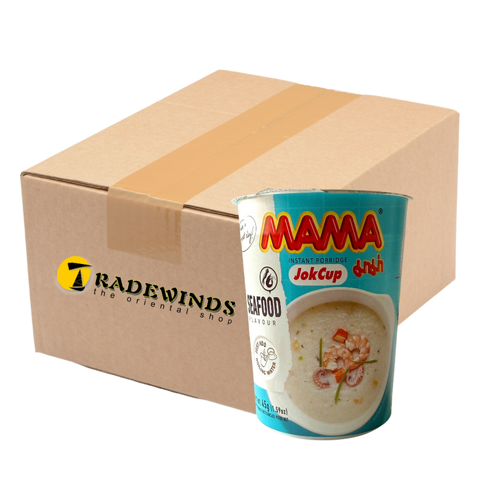 Mama JokCup Seafood Flavour Rice Porridge - 12x45g