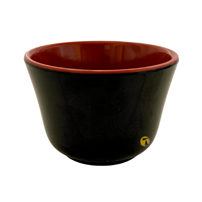 Melamine Black & Red Tea Cup