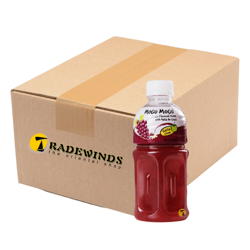 【mogumogu】houseonthehill Knapsack Mogu Mogu Grape Flavoured Drink with Nata de Coco - 24x320ml
