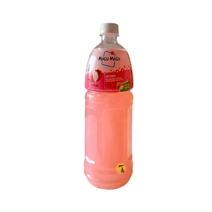 Mogu Mogu Lychee Flavoured Drink with Nata de Coco - 1L