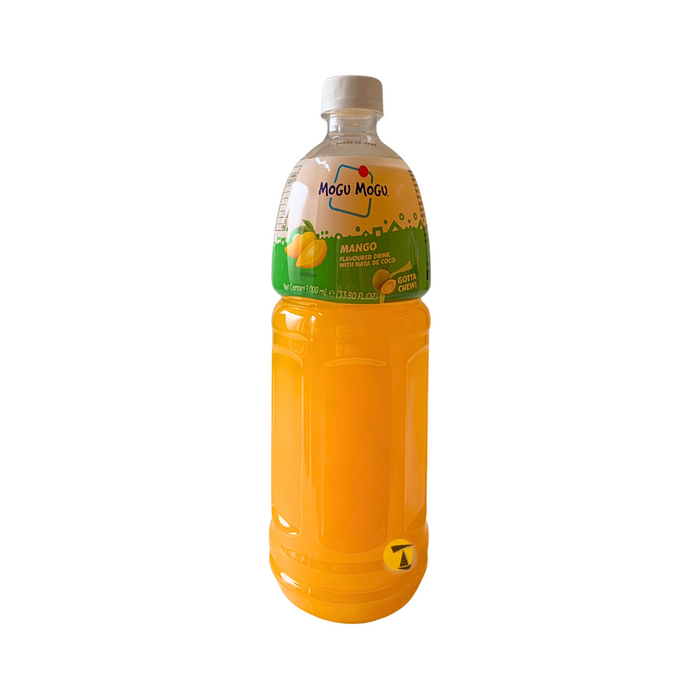 Mogu Mogu Mango Flavoured Drink with Nata de Coco - 1L