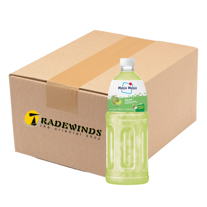 Mogu Mogu Melon Flavoured Drink with Nata de Coco - 12x1L
