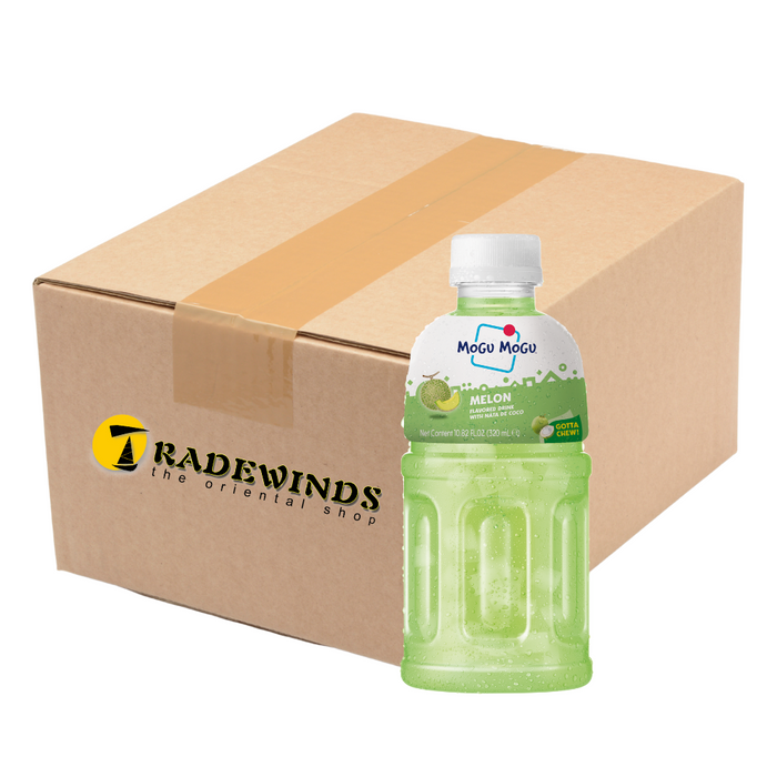 Mogu Mogu Melon Flavoured Drink with Nata de Coco - 24x320ml