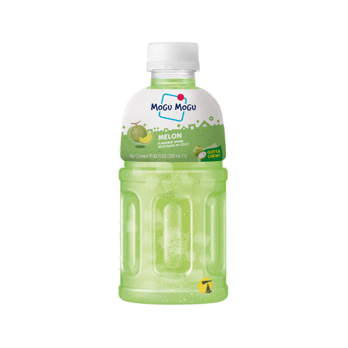 Mogu Mogu Melon Flavoured Drink with Nata de Coco - 6 x 320ml