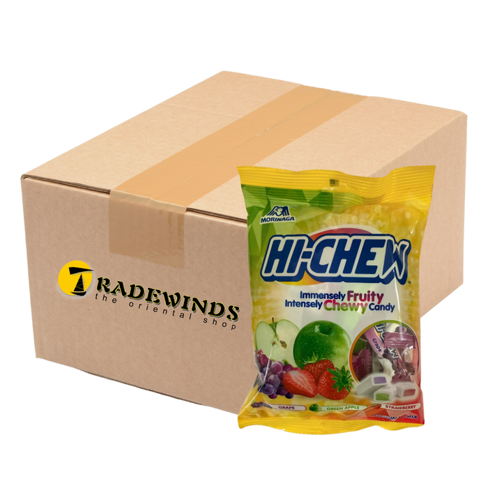 Morinaga Hi-Chew Original Mix (Grape, Green Apple, Strawberry) Chewy Candy - 6x100g
