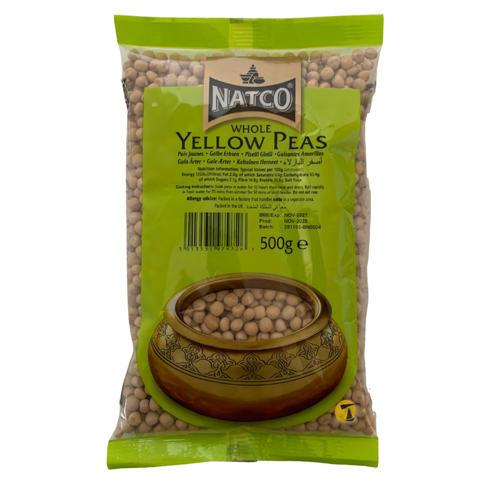 Natco Whole Yellow Peas - 500g