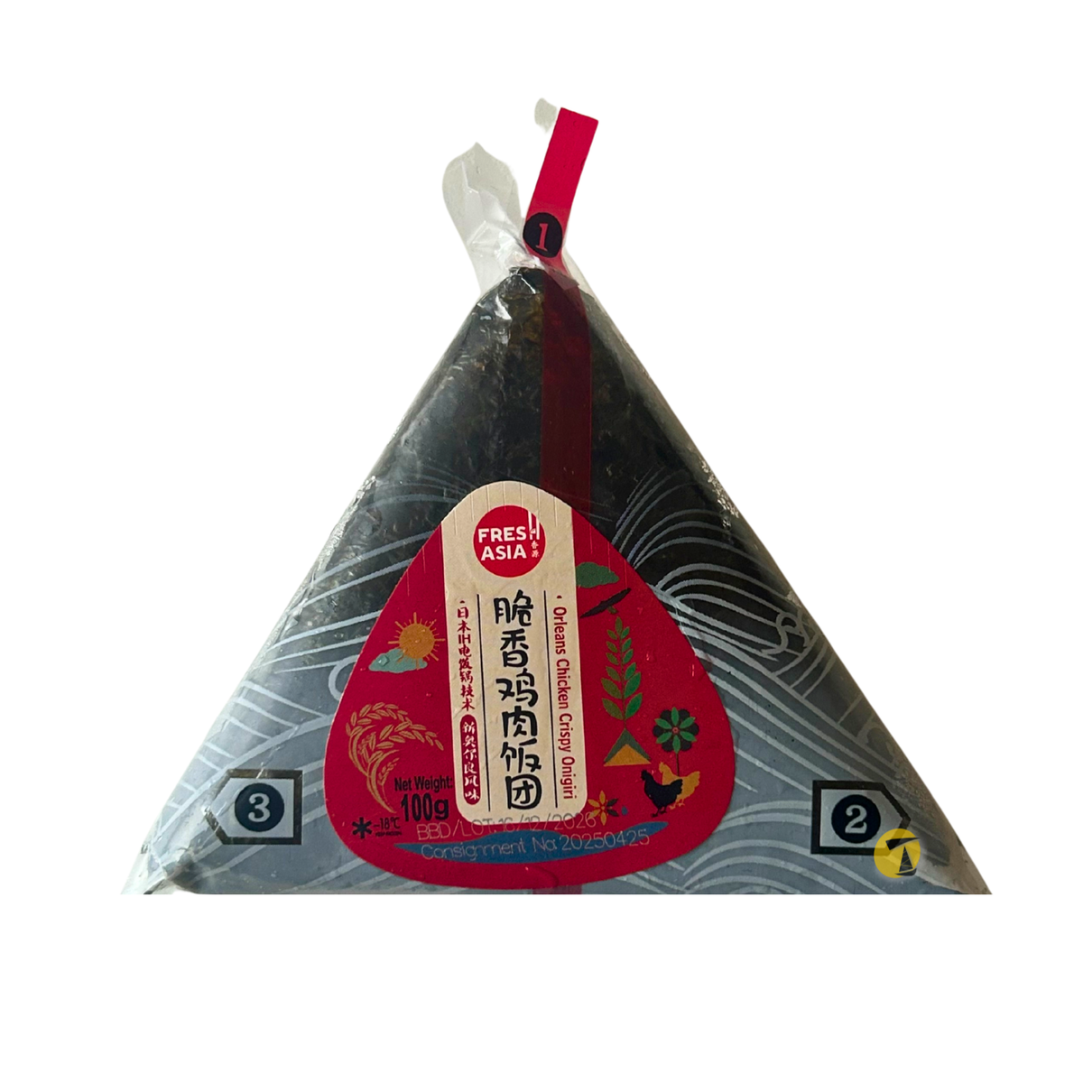 Fresh Asia Orleans Crispy Chicken Onigiri - 100g [FROZEN