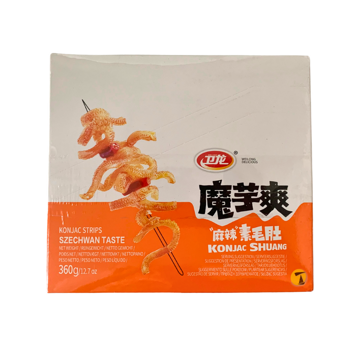 Weilong Konjac Strips - Sichuan Flavour - 20x18g