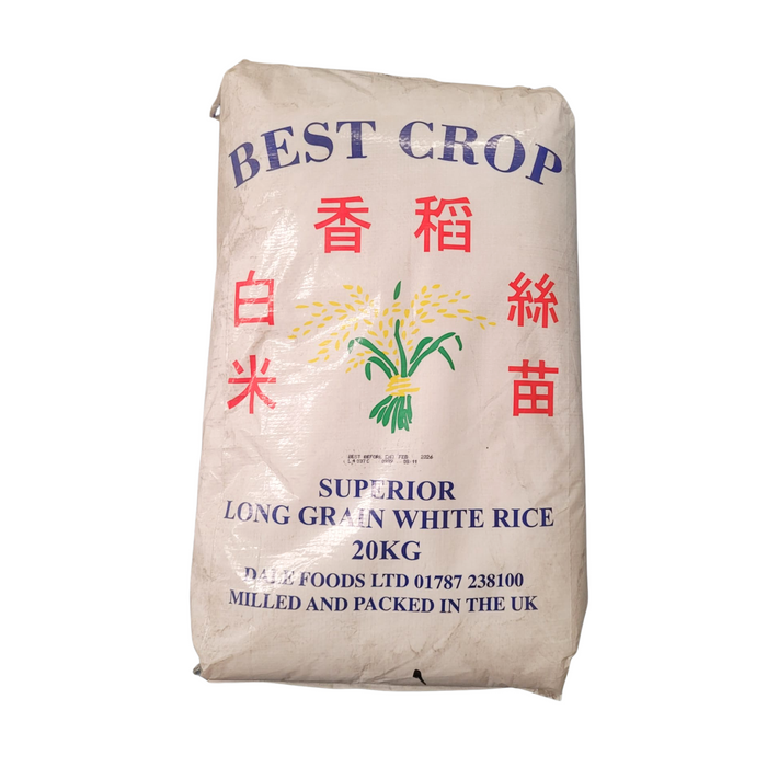Best Crop Superior Long Grain White Rice – 20kg