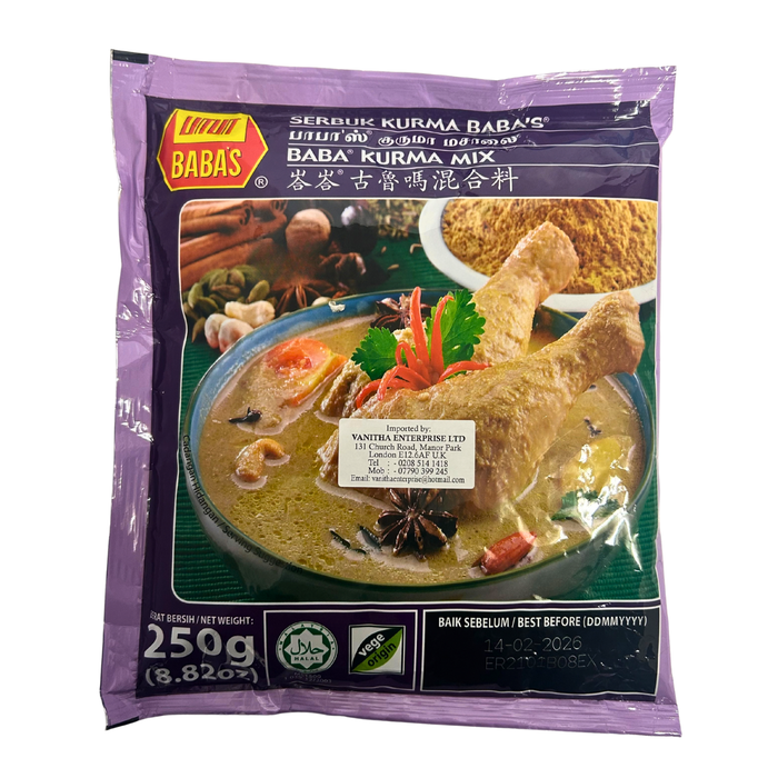 Baba's Kurma Mix - 250g - BB: 14/02/2026