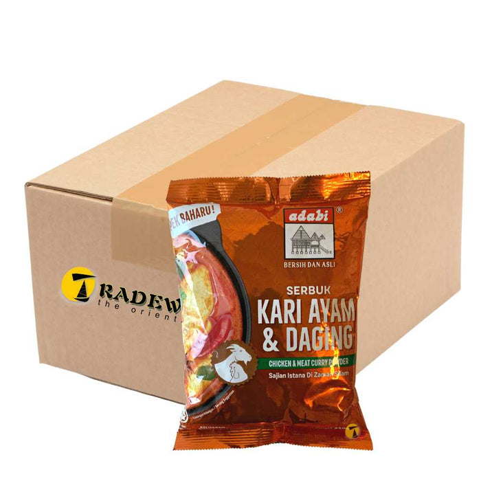 Adabi Serbuk Kari Ayam Dan Daging - Chicken & Meat Curry - 40x250g