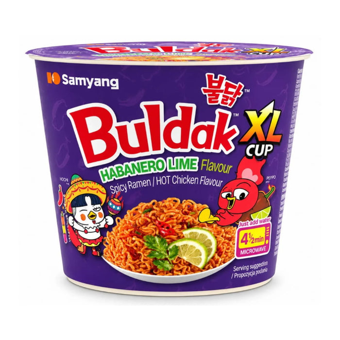 Samyang Buldak Habanero Lime Hot Chicken XL Bowl Ramen Noodles - 135g