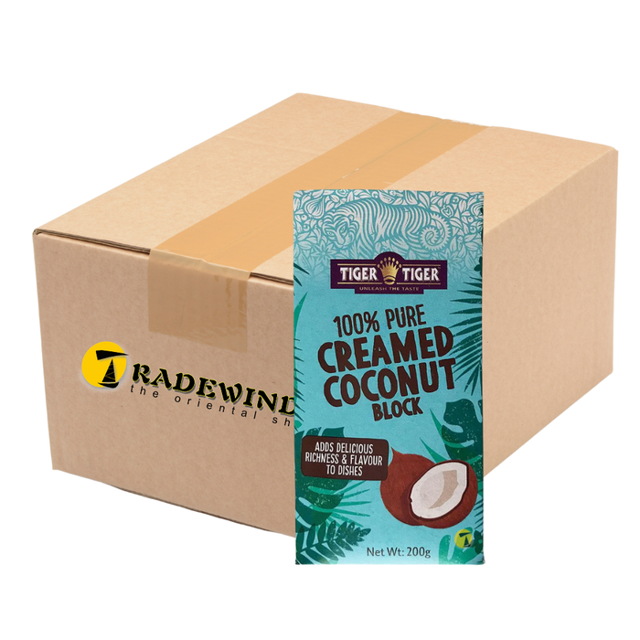 Tiger Tiger Pure Creamed Coconut Block - 40 x 200g