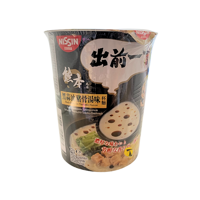 Nissin Demae Iccho Black Garlic Oil Tonkotsu Cup Noodles - 72g