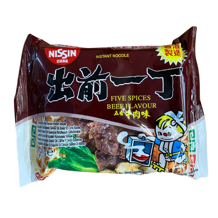 Nissin Five Spices Beef Flavour Instant Noodle [HK] - 30x100g