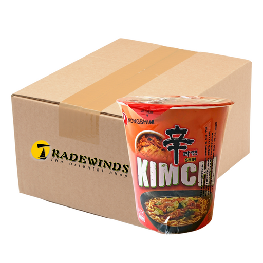 Nong Shim Shin Kimchi CUP Noodle Soup - 12x75g