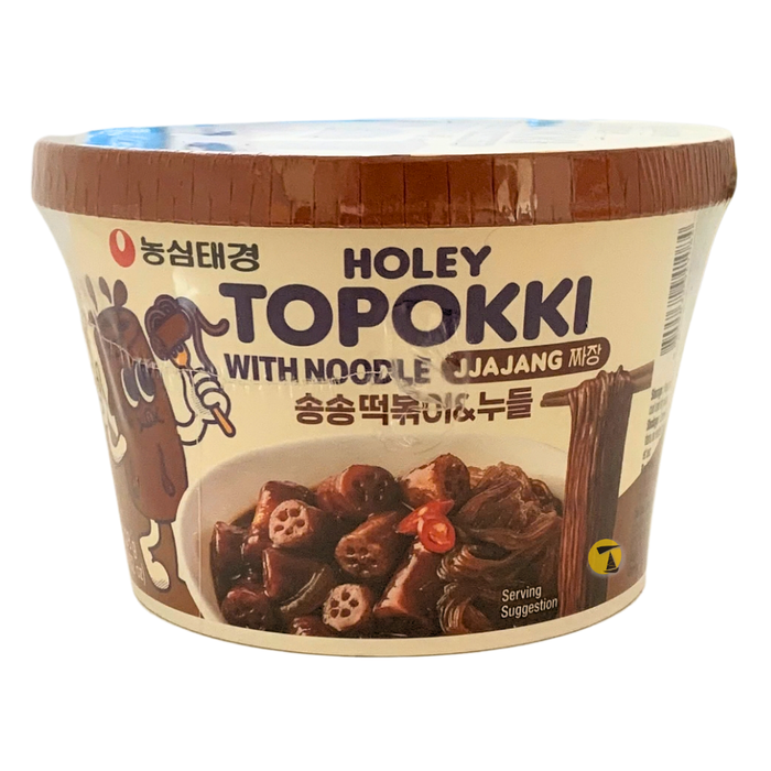 Nong Shim Jjajang Holey Topokki with Noodles - 128g