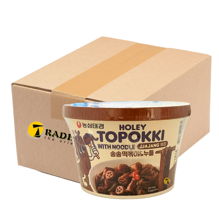 Nong Shim Jjajang Holey Topokki with Noodles - 16x128g
