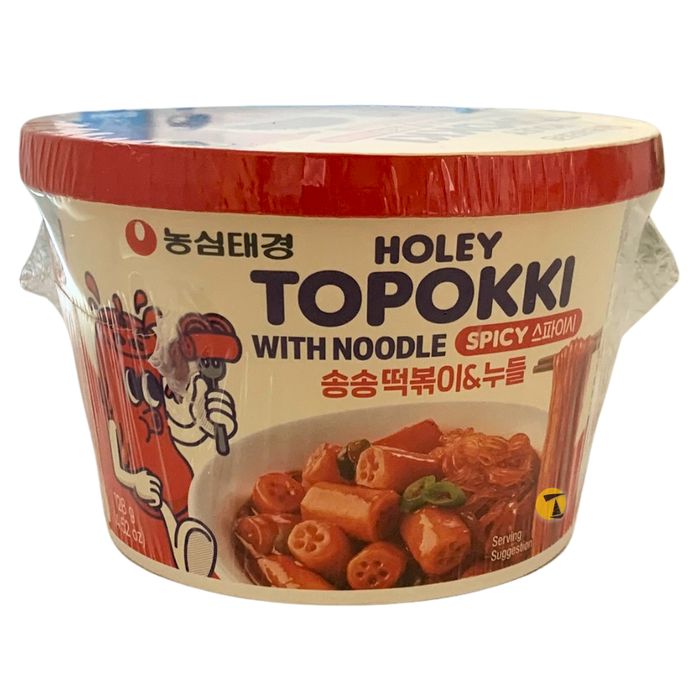 Nong Shim Spicy Holey Topokki with Noodles - 128g