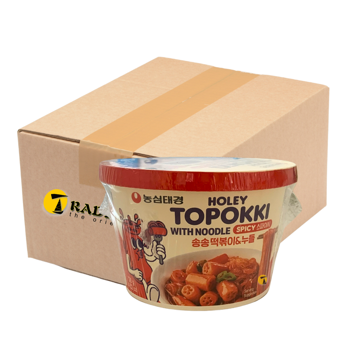 Nong Shim Spicy Holey Topokki with Noodles - 16x128g