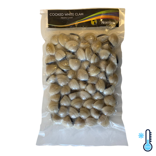 Nortrade White Clam in Shell (40 Pieces) - 1kg [FROZEN]
