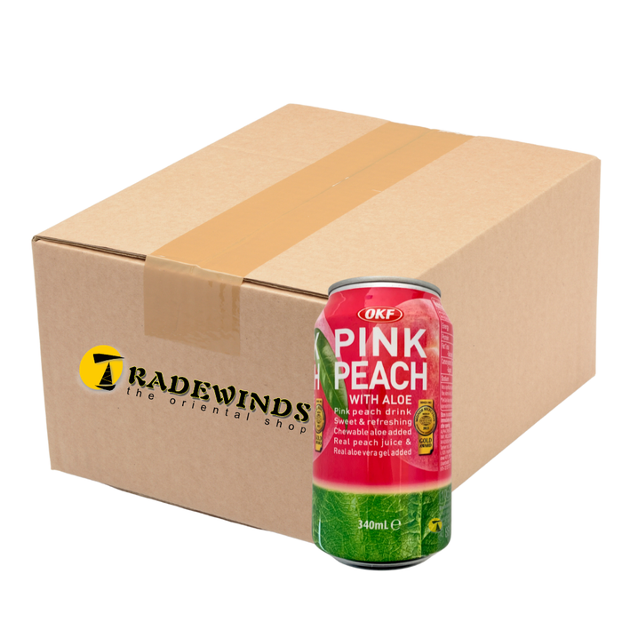 OKF Pink Peach with Aloe Drink - 20x340ml