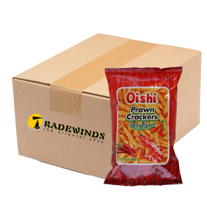 Oishi Prawn Crackers Spicy Flavour - 50x60g