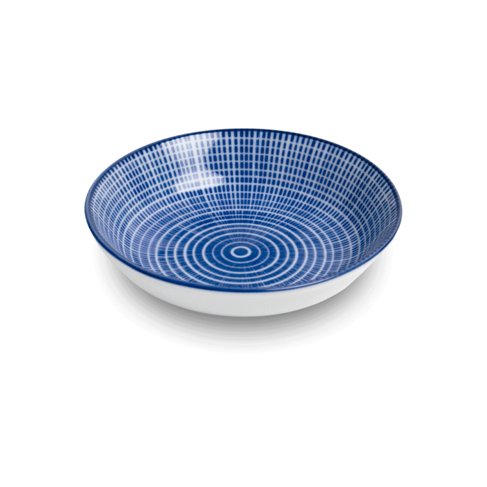 Oriental Tokusa Blue & White Round Sauce Dish