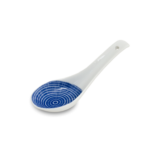Oriental Tokusa Blue & White Rice Spoon