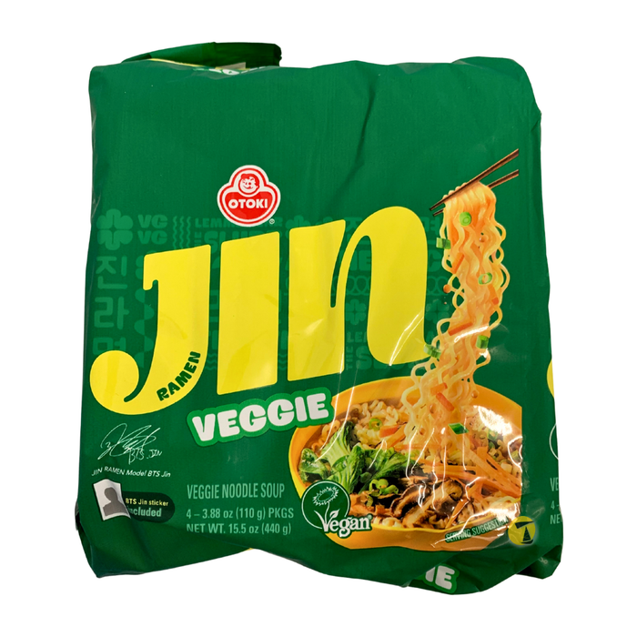 Ottogi Jin Ramen Veggie Instant Noodles - 4x110g