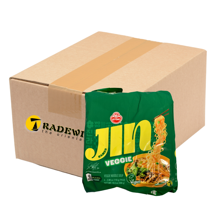 Ottogi Jin Ramen Veggie Instant Noodles - 8x(4x110g)