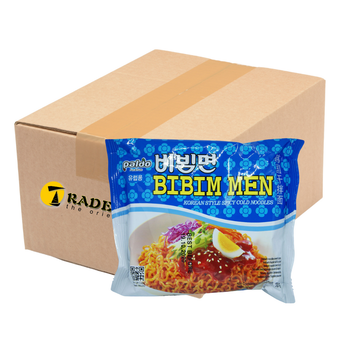 Paldo Bibim Men Korean Style Spicy Cold Instant Noodles - 20 x 130g