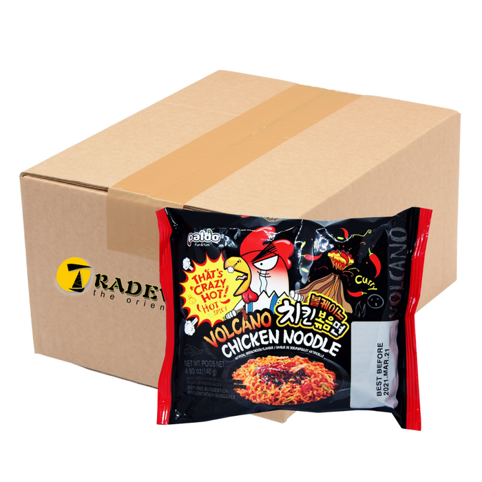 Paldo Volcano Chicken Noodles Artificial Beef & Chicken Flavour - 16 x 140g