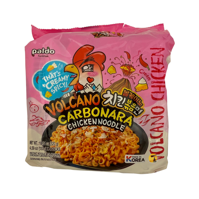 Paldo Volcano Carbonara Chicken Noodle - 4x130g