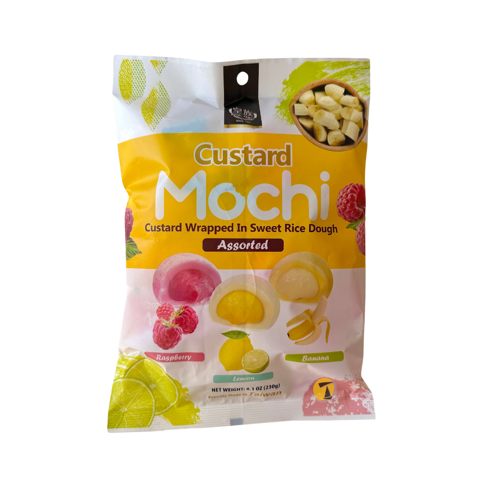 Royal Family Assorted Custard Mochi (Raspberry, Lemon & Banana) - 230g ...