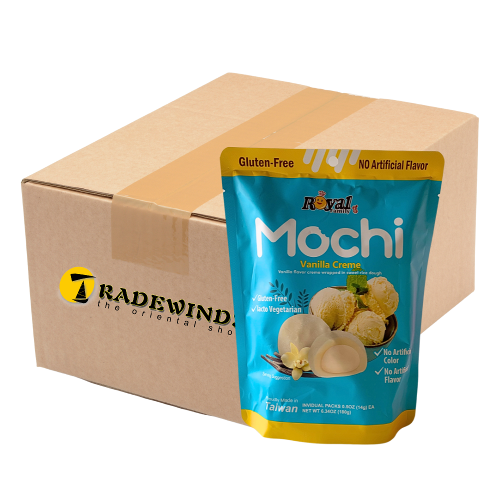 Royal Family Vanilla Creme Mochi - 12x180g — Tradewinds Oriental Shop