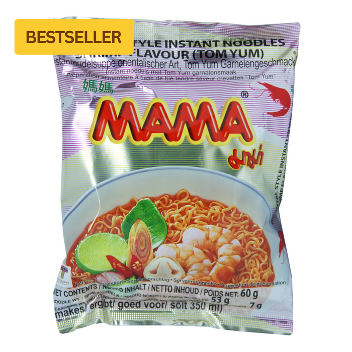 Mama Shrimp Flavour Tom Yum Flavour Noodles - 55g
