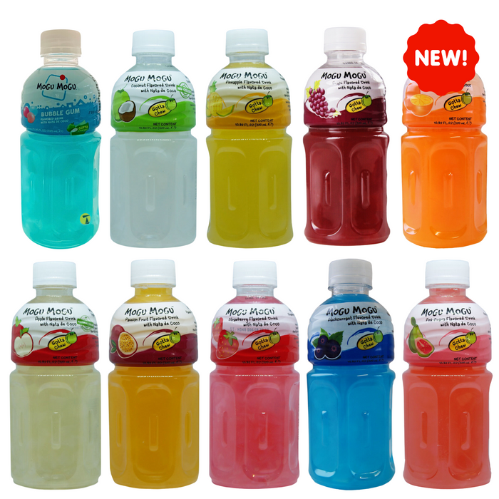 Mogu Mogu Fruit Juice Drink with Nata de Coco - 10 x 320ml