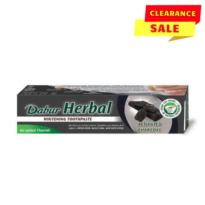 Dabur Herbal Activated Charcoal Toothpaste - 100ml - BB: 30/05/2024