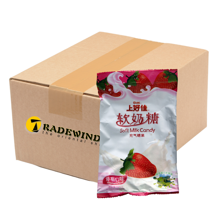 Oishi Soft Strawberry Flavour Milk Candy - 10x120g